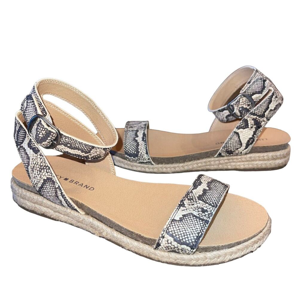 Lucky Brand Snake Print Sandals